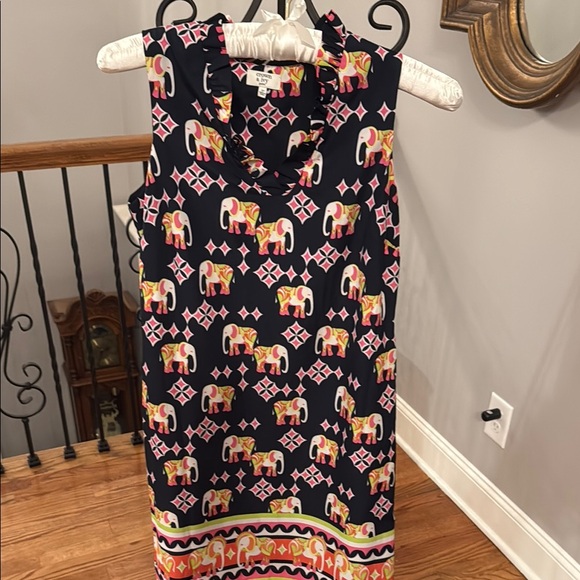 crown & ivy Dresses & Skirts - Elephant Print Sleeveless Dress